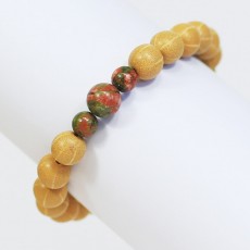 정읍보리수 팔찌염주(합장주) 매화석